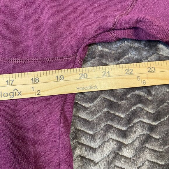 Victorias Secret Pink Love Pink Long Sleeve Crewneck purple shirt, Womens sz S/P - Picture 7 of 7